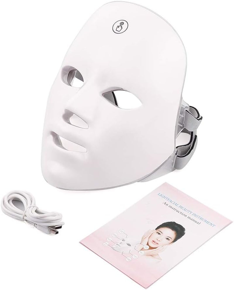 LuminaTech-Masque Facial LED: Rajeunissement, Anti-rides et Soin Anti-Acné-Thérapie par photons LED