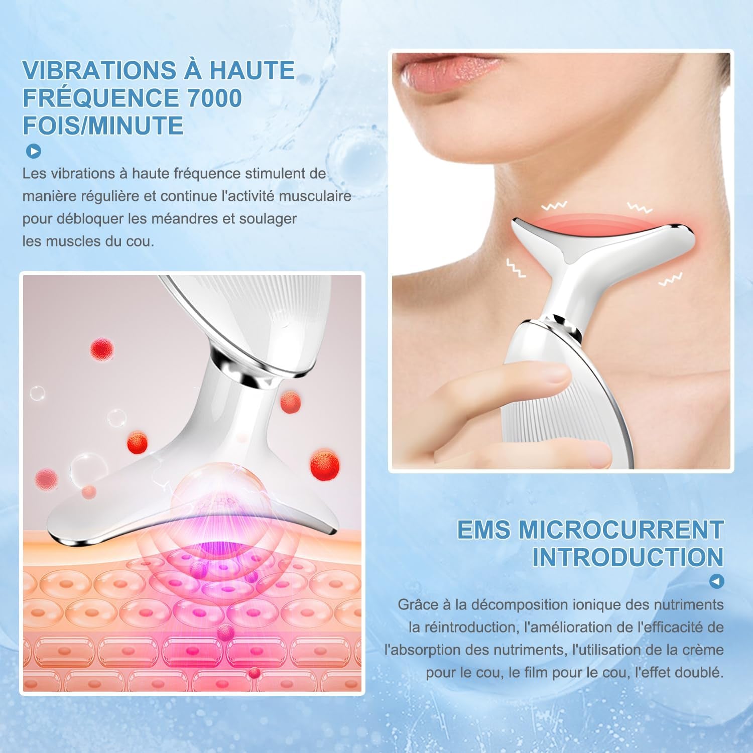 LuminaTech-Appareil de Beauté Anti-Rides Visage – LED et Technologie EMS