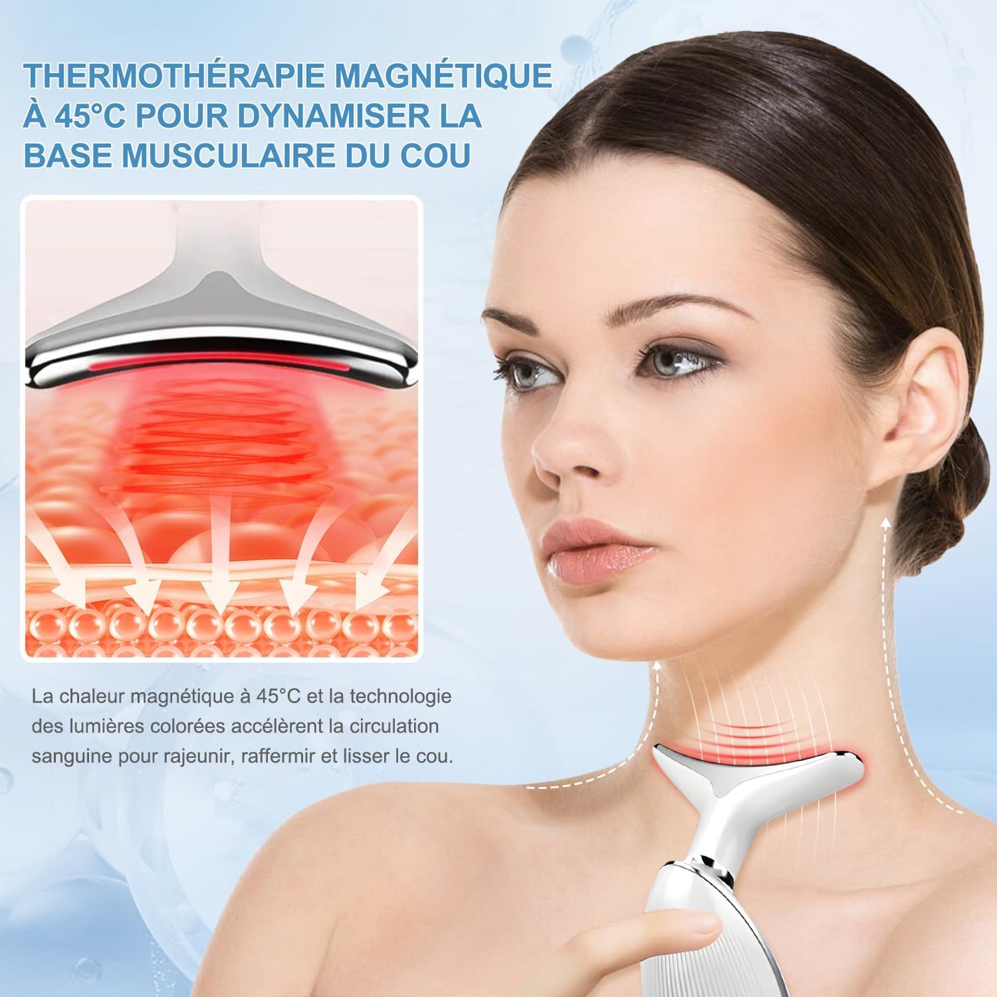 LuminaTech-Appareil de Beauté Anti-Rides Visage – LED et Technologie EMS