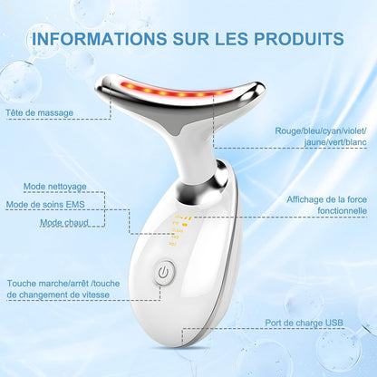 LuminaTech-Appareil de Beauté Anti-Rides Visage – LED et Technologie EMS